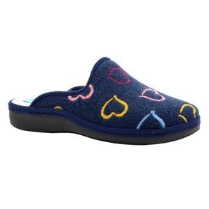 Lunar Womens/Ladies Love Mule Slippers / Navy